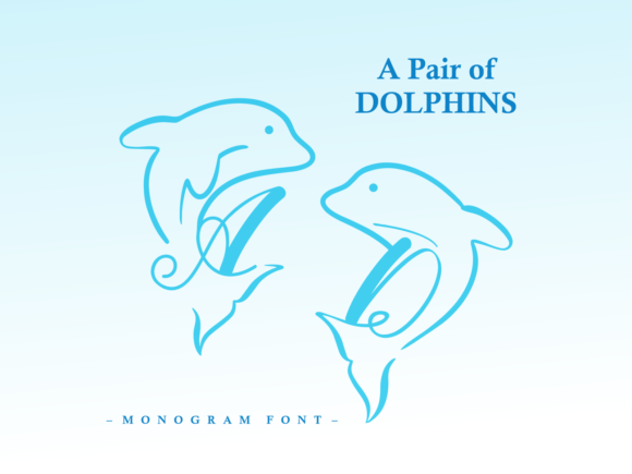 A Pair of Dolpins: Elevating Digital and Print Design with Angelic Whimsy