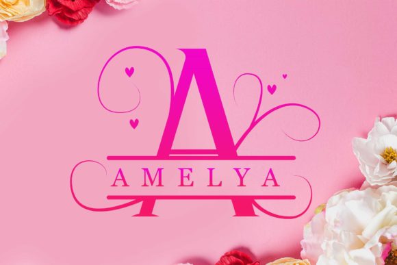 Amelya Monogram: Elevating Design with a Cool and Interesting Decorative Font
