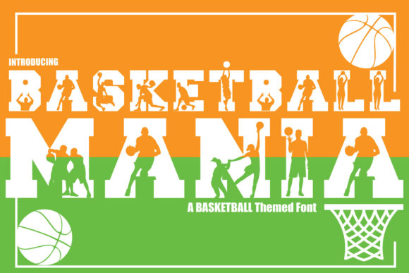 Basketball Mania: Bold Typography for Dynamic Designs