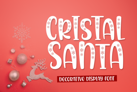 Cristal Santa: The Playful Charm of a Frosty Decorative Font