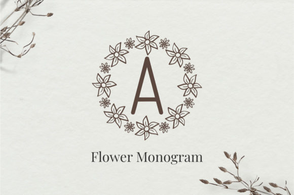 Discover the Charm of Flower Monogram Font