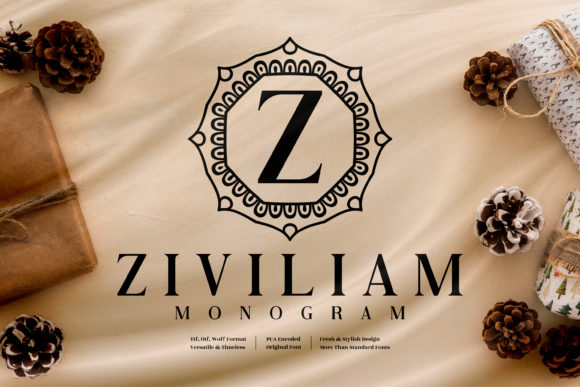 Elevate Your Design with Ziviliam Monogram: A Masterclass in Luxury Typography