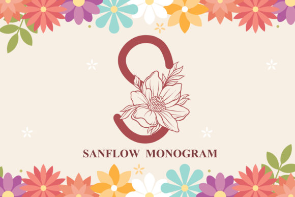 Elevating Brand Identity with the Delicate Elegance of Sanflow Monogram