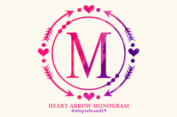 Heart Arrow Monogram: The Ultimate Romantic Font for Love Letters and Wedding Invitations