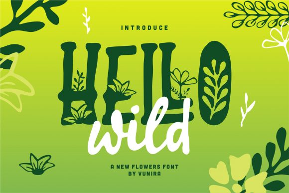 Hello Wild: The Unique Decorative Font for Every Project