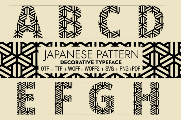 Japanese Pattern: The Ultimate Decorative Font for Creative Projects