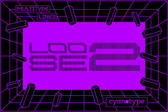 MultiType Lines Loose 2: A Pixelated Edge for Modern Design