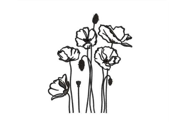 Poppies: Bringing a Splash of Color to Your Embroidery Projects