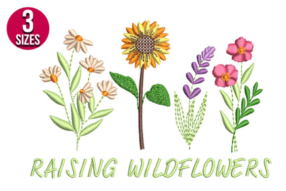 Raising Wildflowers: A Fresh Embroidery Design