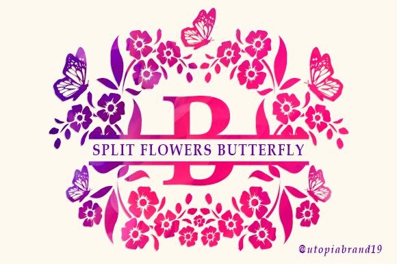Split Flowers Butterfly Monogram: A Detailed Review of Its Design Potential