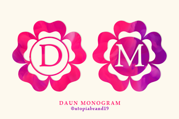 Transforming Digital and Print Design with the Elegant Flourishes of Daun Monogram