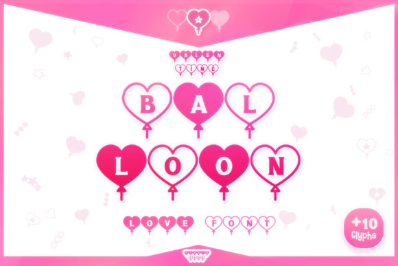 Valentine Balloon: Integrating a Unique Decorative Font into Professional Design Workflows