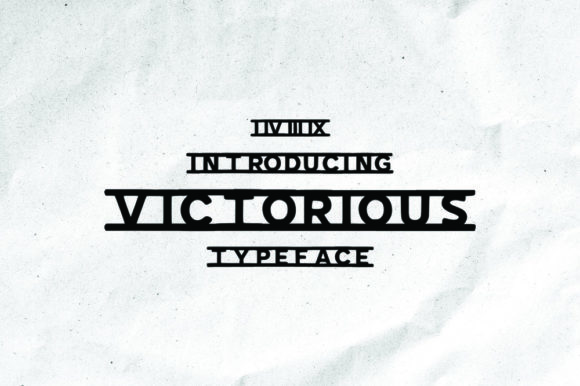 Victorious: A Vintage-Styled Bold and Simple Decorative Font