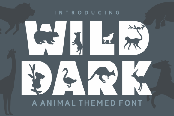Wild Dark: The Playful Decorative Font That Brings Animals to Life